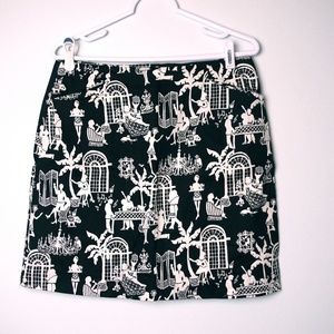 Lilly Pulitzer Late Night Toile Skirt